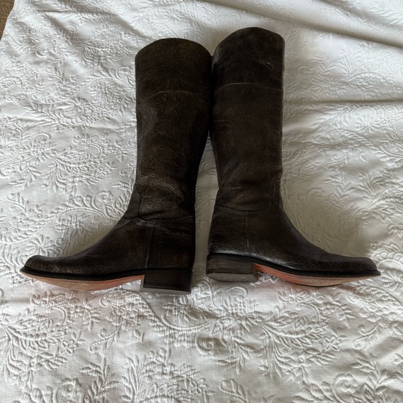 Steven by Steve Madden Reins Brown Leather Riding Knee Boots. Size 8 - Picture 4 of 12